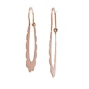 Rose Gold Plated Sideways Earrings