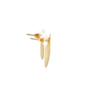 Yellow Gold Plated Brass Round Disc Studs