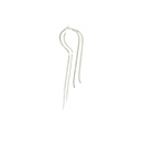 Matte Bar Sterling Silver Earrings