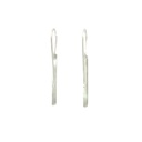Matte Bar Sterling Silver Earrings