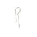 Matte Bar Sterling Silver Earrings