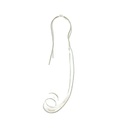 Satin Finished Sterling Silver Drop Earrings
