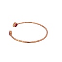 Rose Gold Plated Bangle Set With Ruby