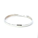 Bangle With A Twist In Sterling Silver