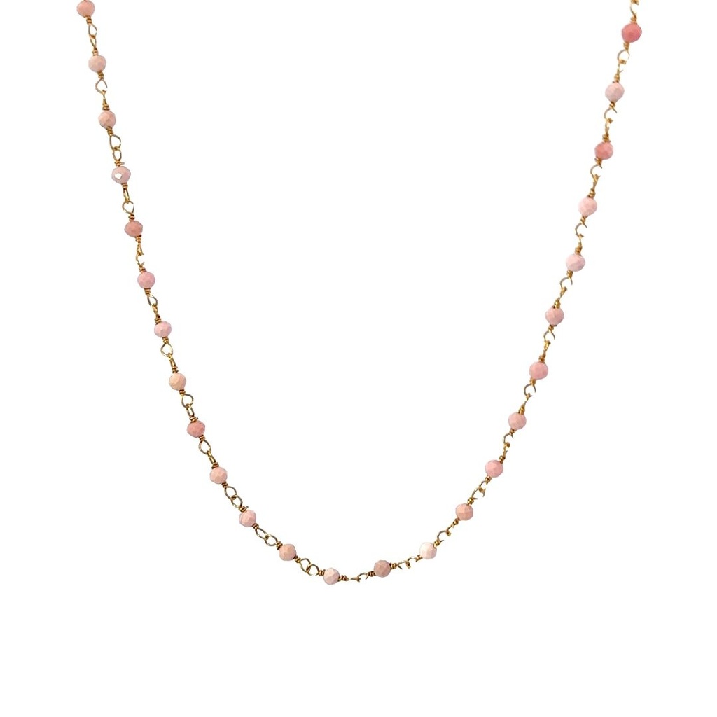Ethiopian Opal Beads Hand Wired Into A Necklace
