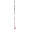 9ct White Gold Pink Sapphire Necklace