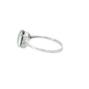 Silver Triplet Opal Ring With Blue & Green Colours
