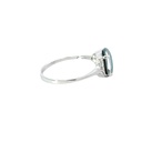 Silver Triplet Opal Ring With Blue & Green Colours