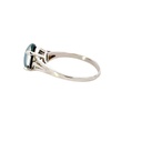 Silver Triplet Opal Ring With Greens & Blues