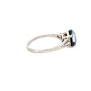Silver Triplet Opal Ring With Greens & Blues