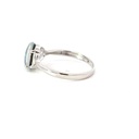 Silver Triplet Opal Ring With Multi Colours