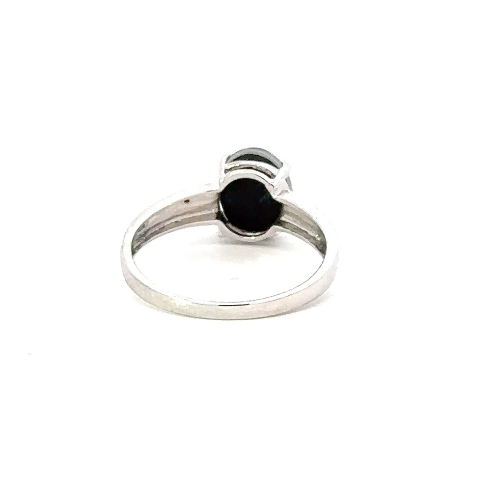 Silver Triplet Opal Ring With Multi Colours