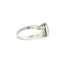 Silver Triplet Opal Ring With Multi Colours