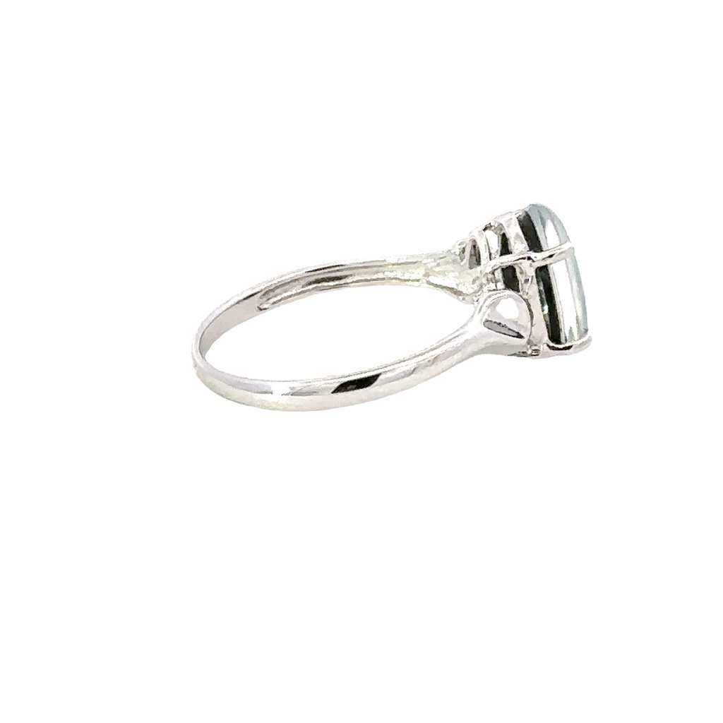 Silver Triplet Opal Ring With Multi Colours
