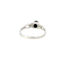 Silver Triplet Opal Ring With Multi Colours