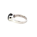 Golden Sheen Sapphire 9K White Gold Ring