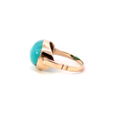 9ct Rose Gold Cabochon Chalcedony Ring