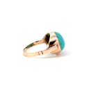 9ct Rose Gold Cabochon Chalcedony Ring