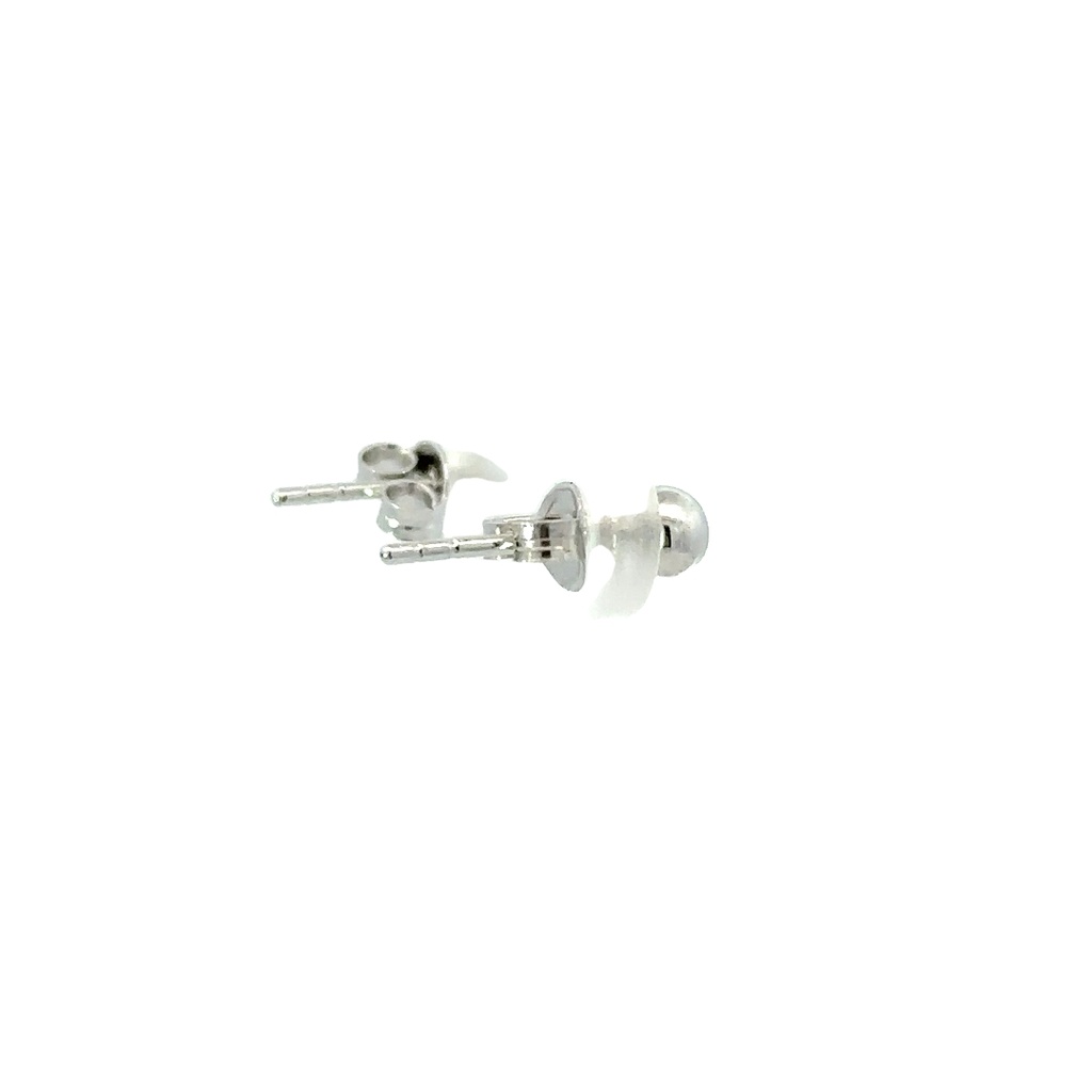 Ball Stud Earrings In Sterling Silver