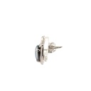 Triplet CZ Opal Earrings In Sterling Silver