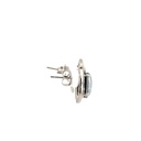 Triplet CZ Opal Earrings In Sterling Silver