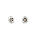 Triplet Opal & Cubic Zirconia Earrings In Sterling Silver