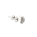 Triplet Opal & Cubic Zirconia Earrings In Sterling Silver