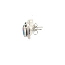 Triplet Opal Earrings In Sterling Silver