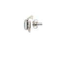 Triplet Opal Earrings In Sterling Silver