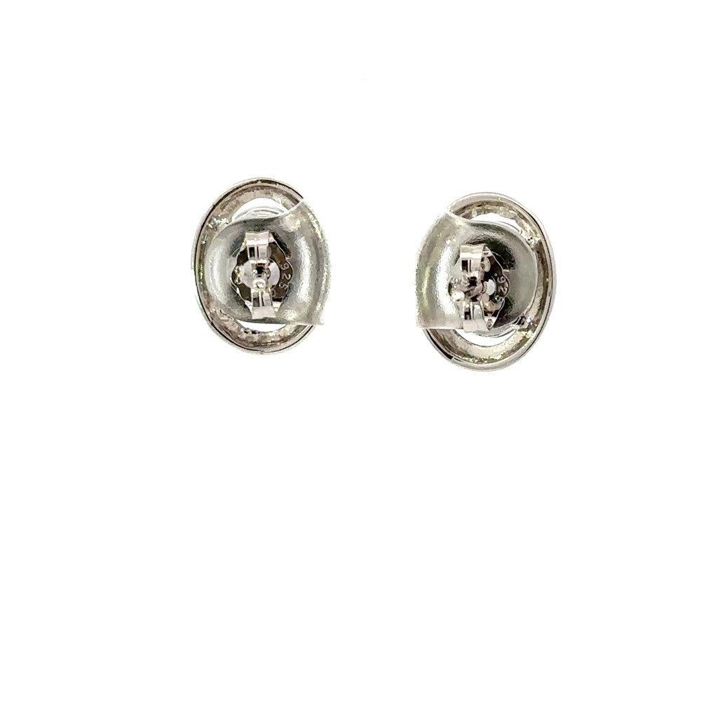 Triplet Opal Earrings In Sterling Silver