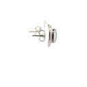 Triplet Opal Earrings In Sterling Silver
