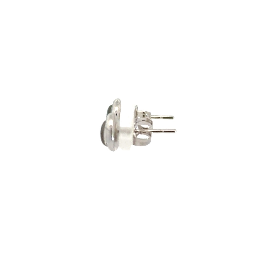 Triplet Opal Earrings In Sterling Silver