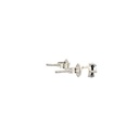 Triplet Opal Four Claw Stud Earrings In Sterling Silver