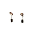 Triplet Oval Drop Opal Earrings In Sterling Silver