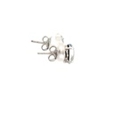 Triplet Oval Opal Earrings In Sterling Silver