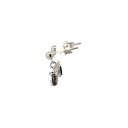Triplet Oval Drop Opal Earrings In Sterling Silver