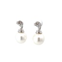 South Sea Pearl & Diamond Pave Stud 18K Earrings