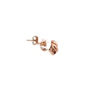 Knot Earrings In 9K Rose Gold