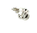 Knot Stud Earrings In Sterling Silver