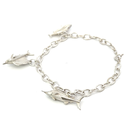 Fisherman's Bracelet Tuna, Sailfish & Marlin In Silver