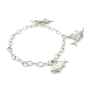 Fisherman's Bracelet Tuna, Sailfish & Marlin In Silver