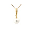 South Sea Pearl & Diamond Enhancer Pendant In 18ct