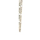 Figaro Chain In Sterling Silver 4mm Width