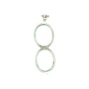 Sterling Silver Glass Locket Pendant