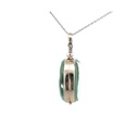 Sterling Silver Glass Locket Pendant