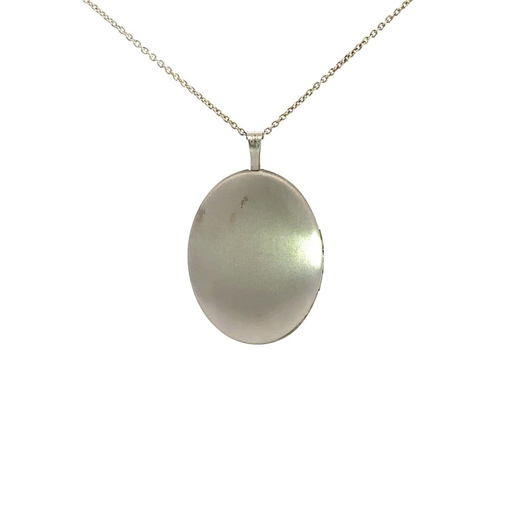 Oval Locket In Silver
