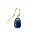 9K Yellow Gold Dumortierite Drop Earrings