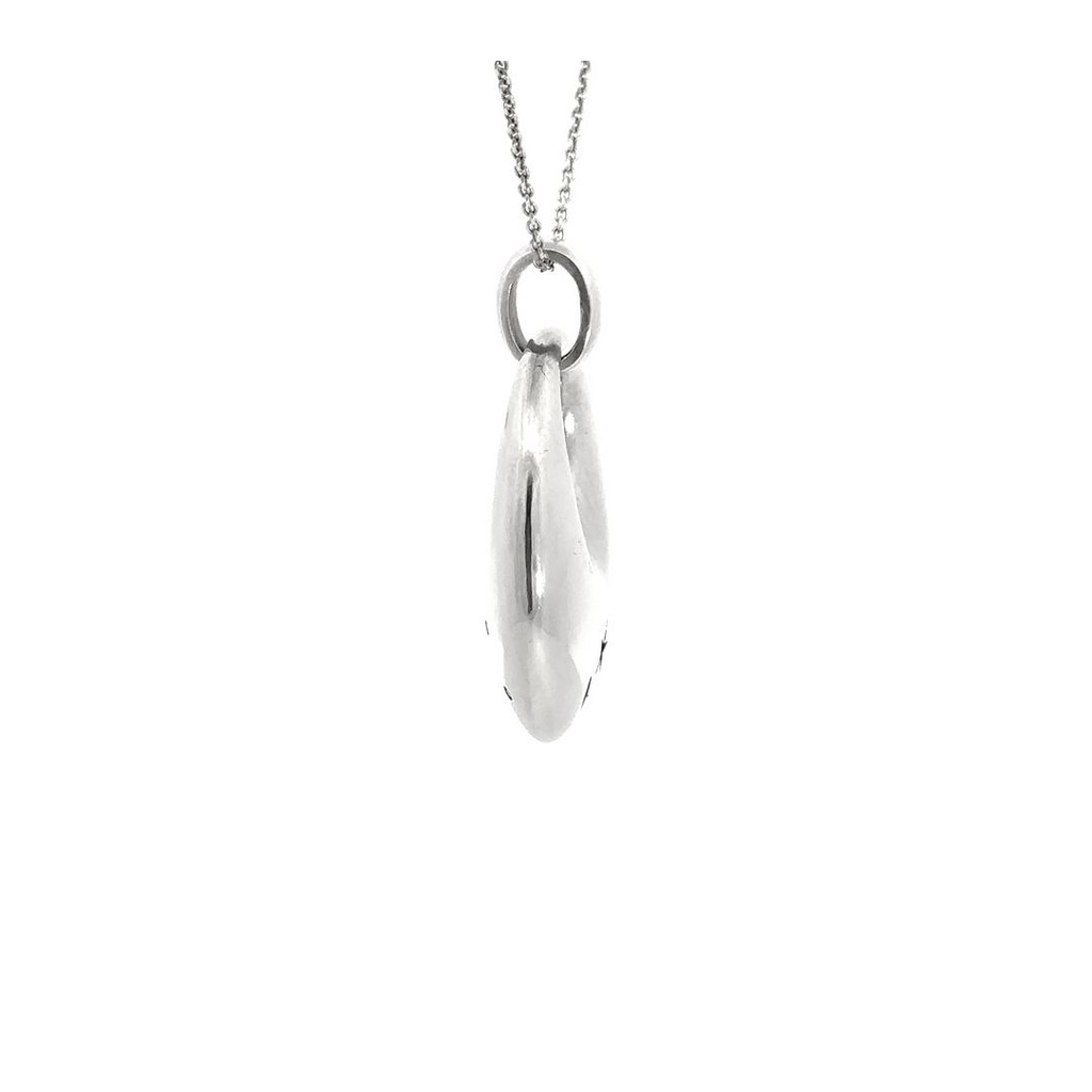 Sterling Silver Circular Diamond Pendant