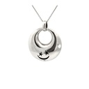 Sterling Silver Circular Diamond Pendant