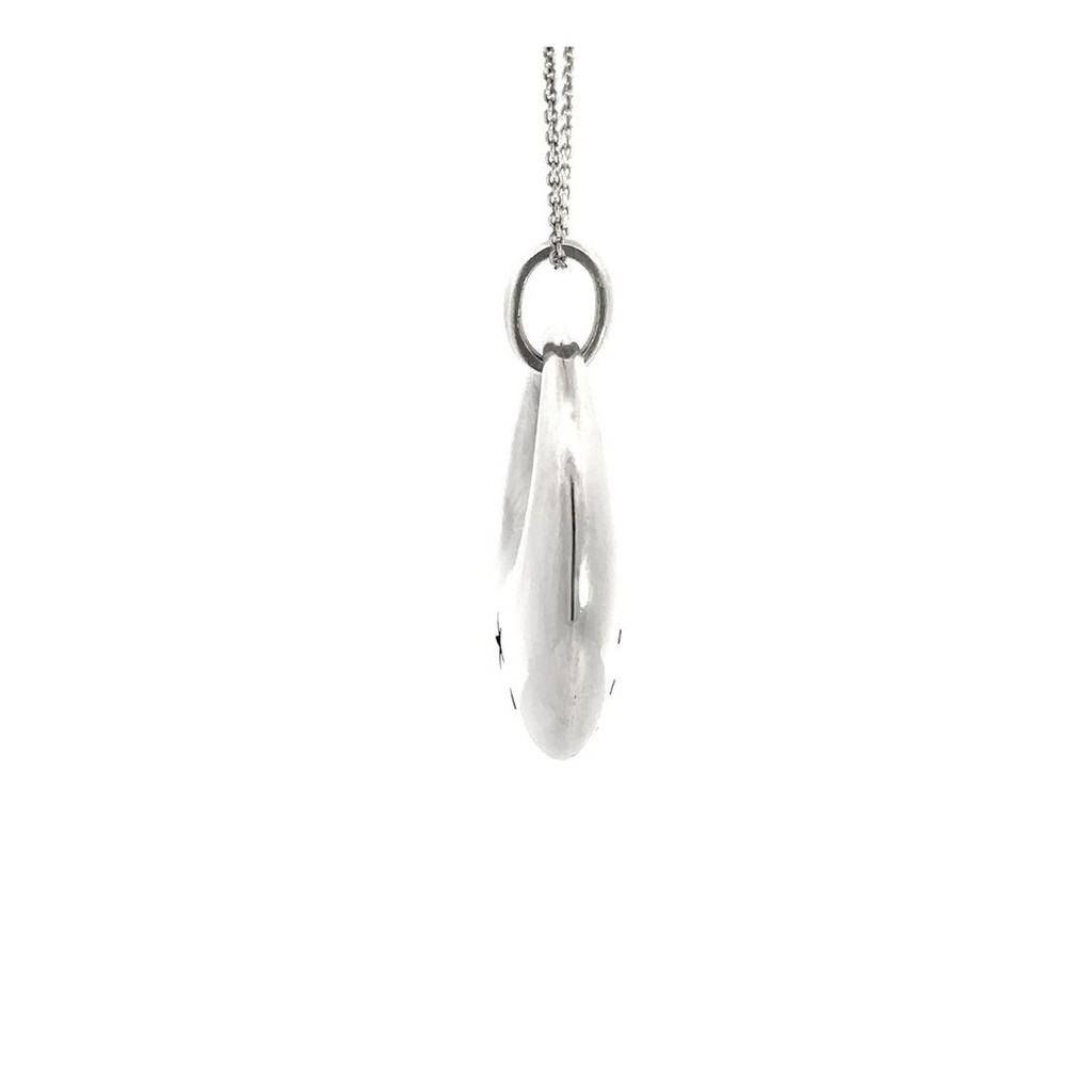 Sterling Silver Circular Diamond Pendant
